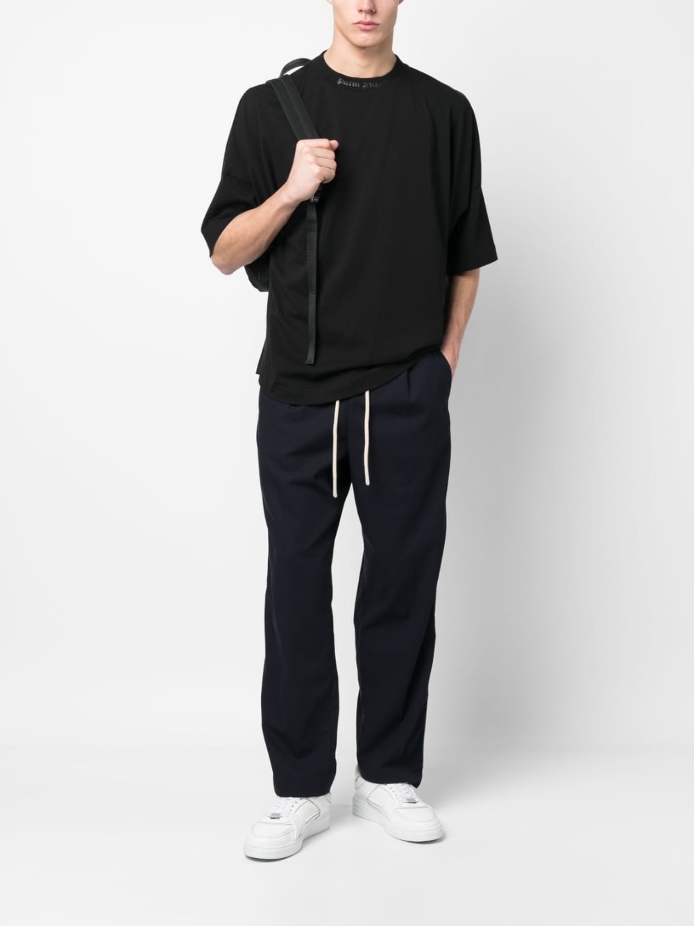 Track Belt straight-leg trousers - 2