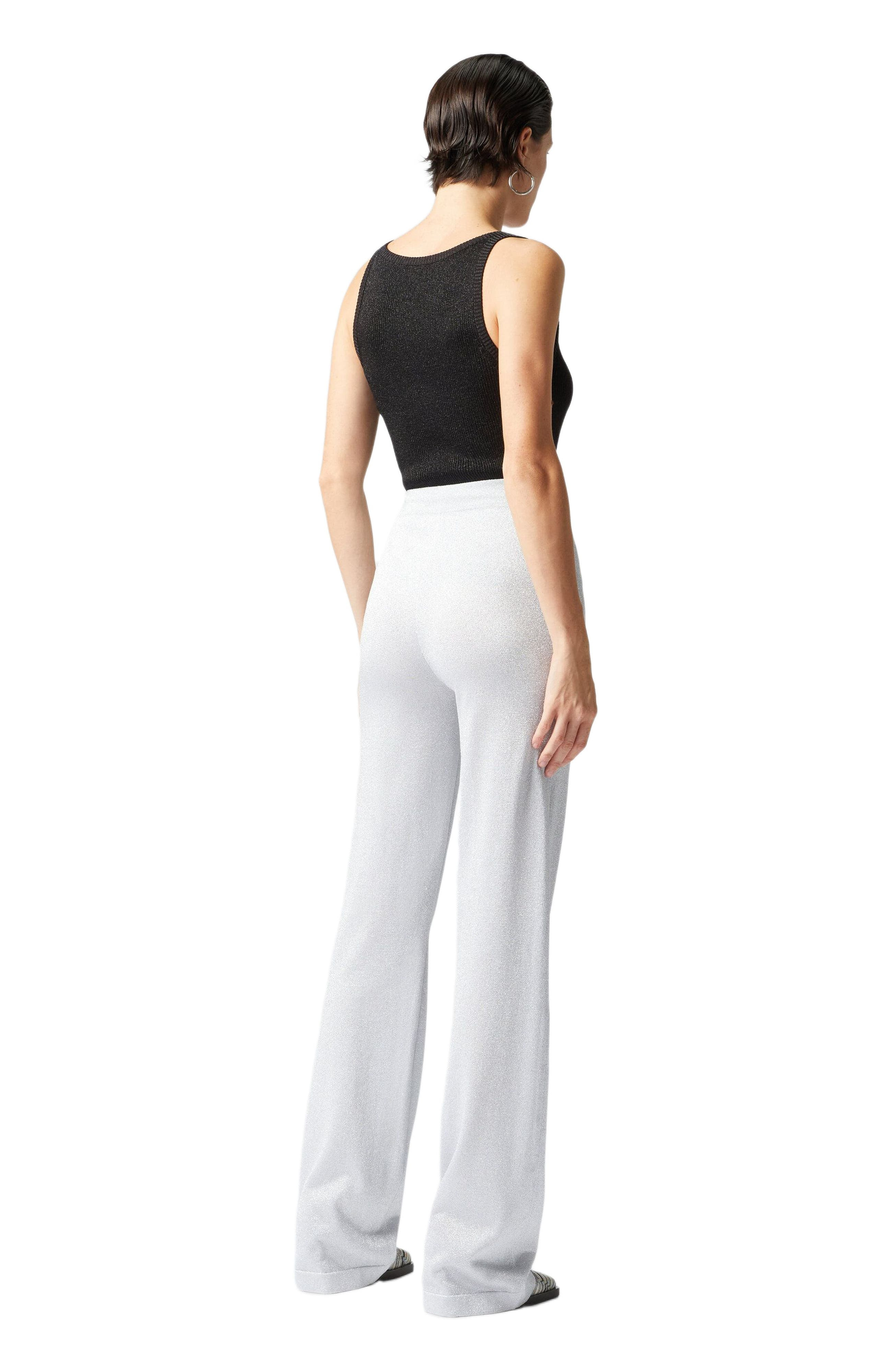 Missoni Straight Trousers In Lamé Viscose in Silver at Nordstrom - 7