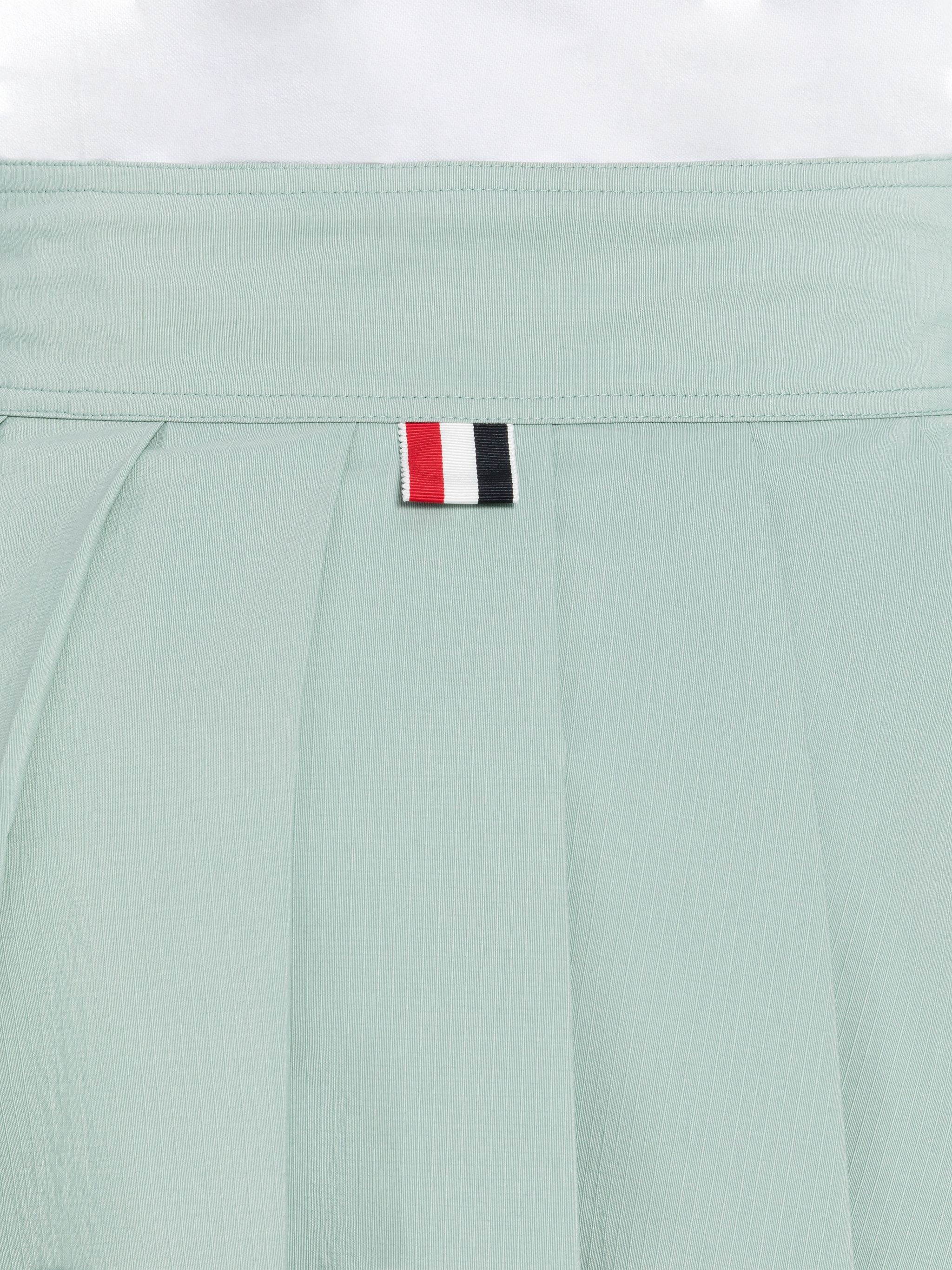Ripstop Lace Up Pleated Mini Skirt - 6