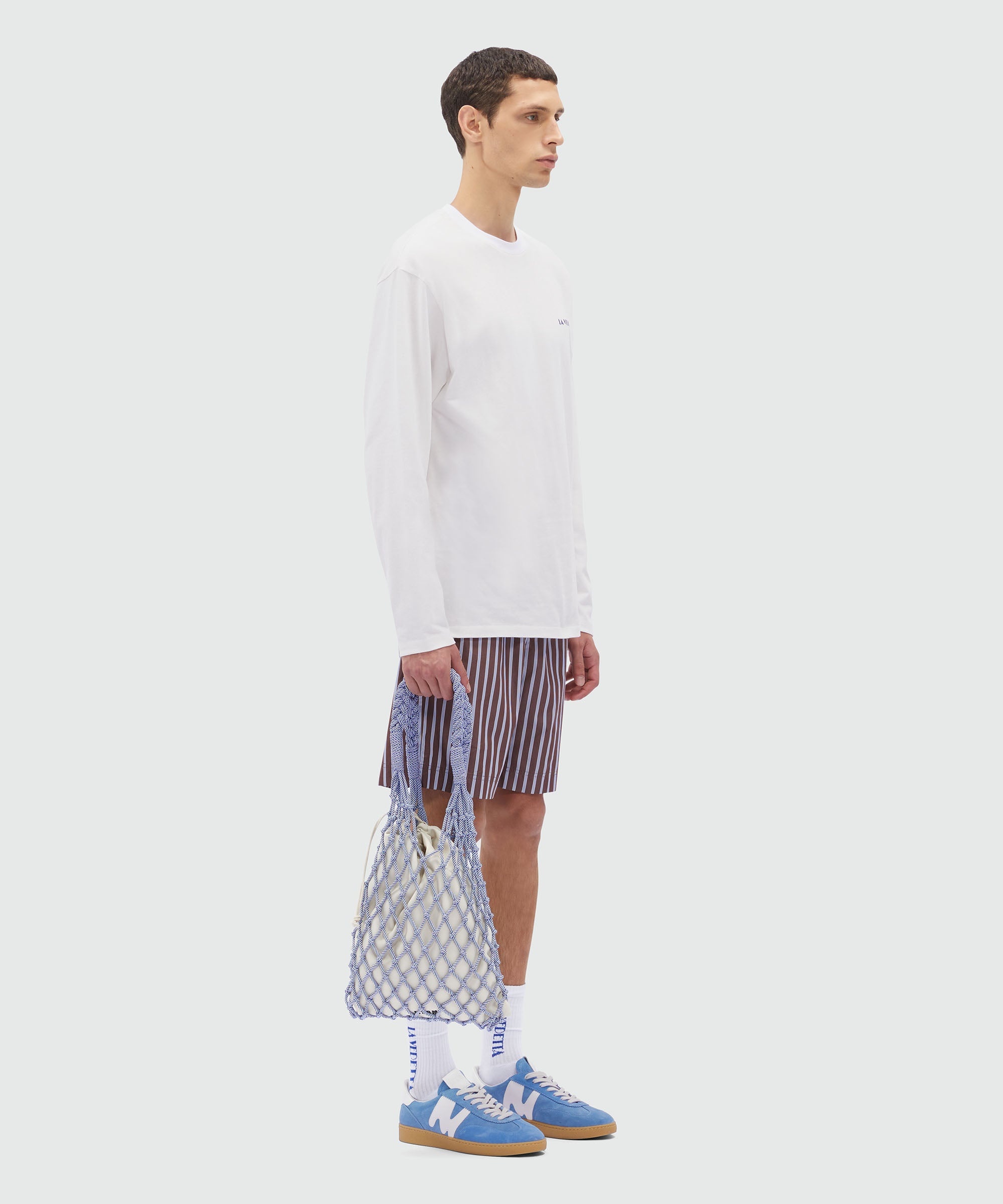 Bermuda shorts in pinstripe poplin - 4