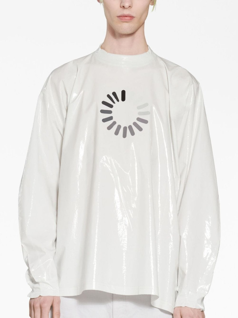 BALENCIAGA Loading Error-print long sleeve top - 744450TOVC9