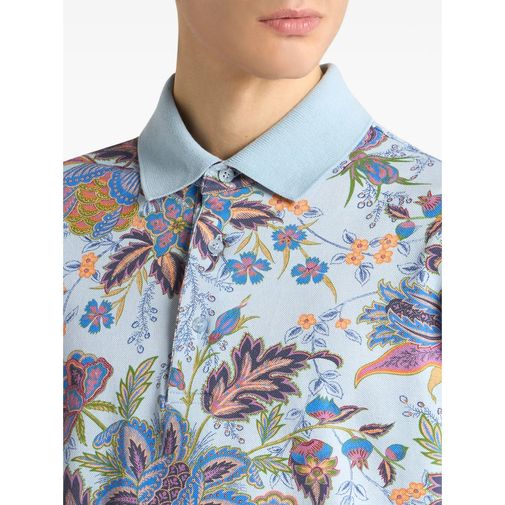 Etro Blue Polo Shirts Men - 2