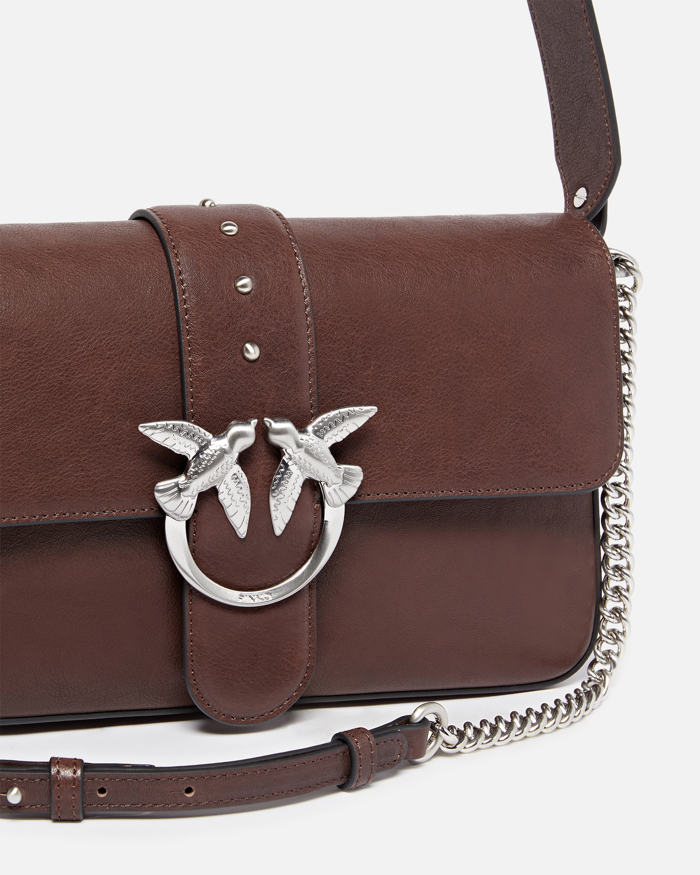 MEDIUM LEATHER CLASSIC LOVE BAG SLOUCHY SHOULDER BAG WITH ZIP - 3