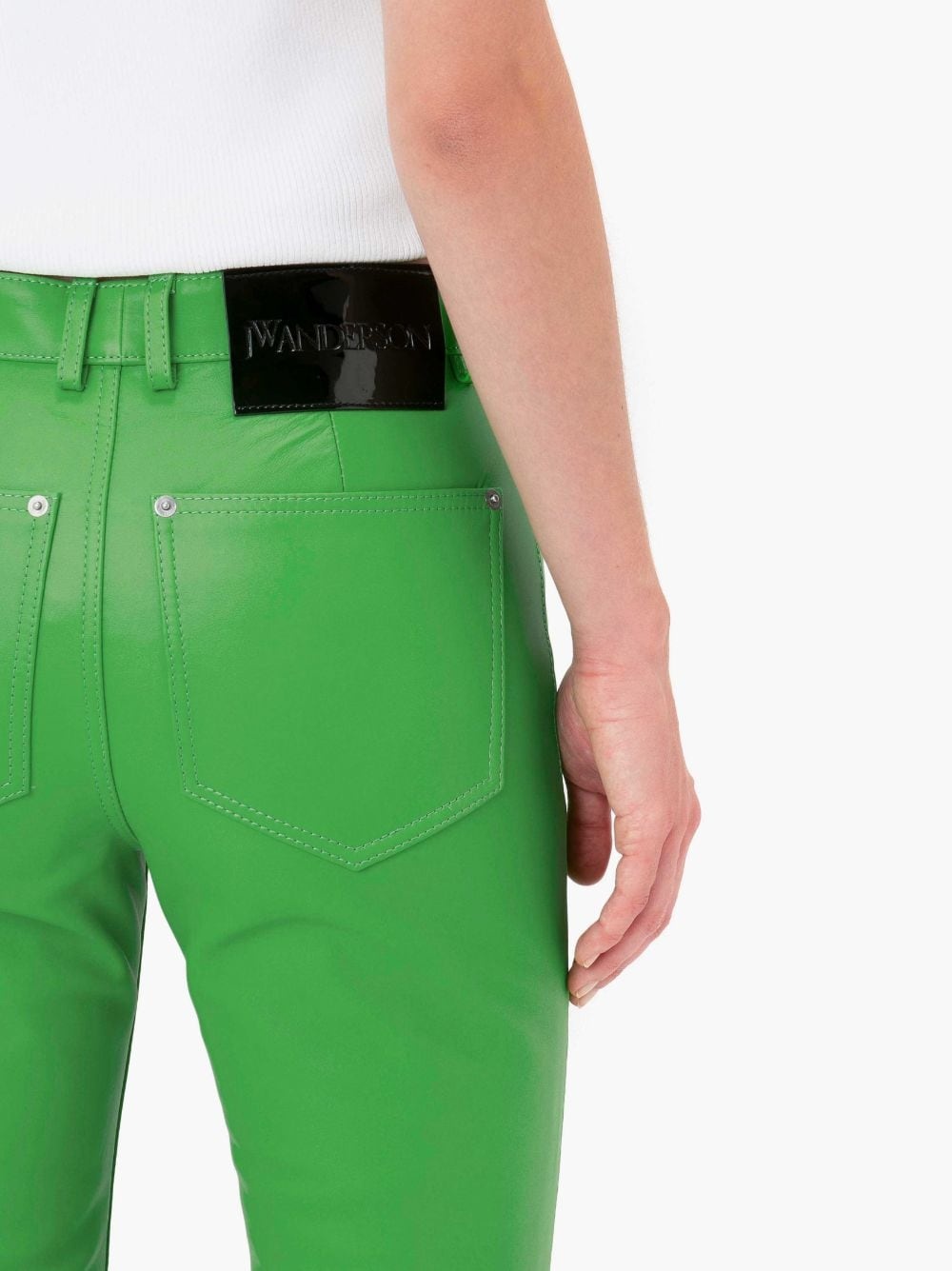 JW Anderson BOOTCUT LEATHER TROUSERS | REVERSIBLE
