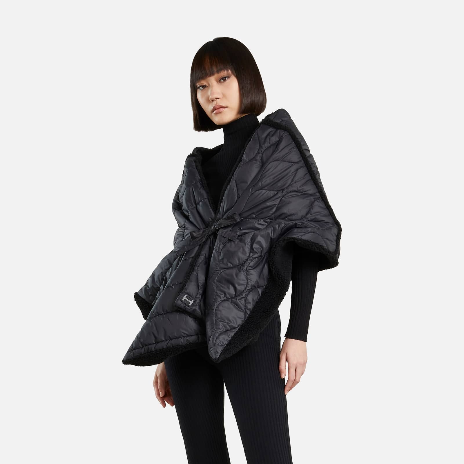 Hogan Quilted Scarf Black - 4