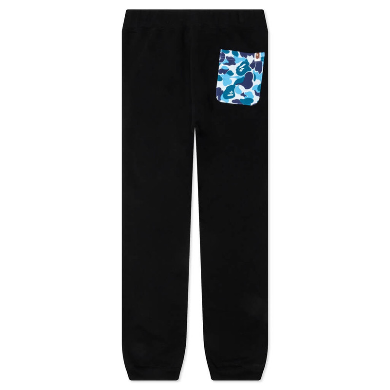 A BATHING APE® ABC CAMO SHARK SWEAT PANTS - BLACK outlook