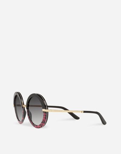 Dolce & Gabbana Half print sunglasses outlook