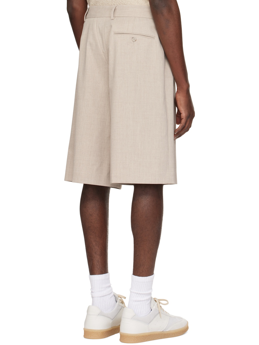 Taupe Pocket Shorts - 3