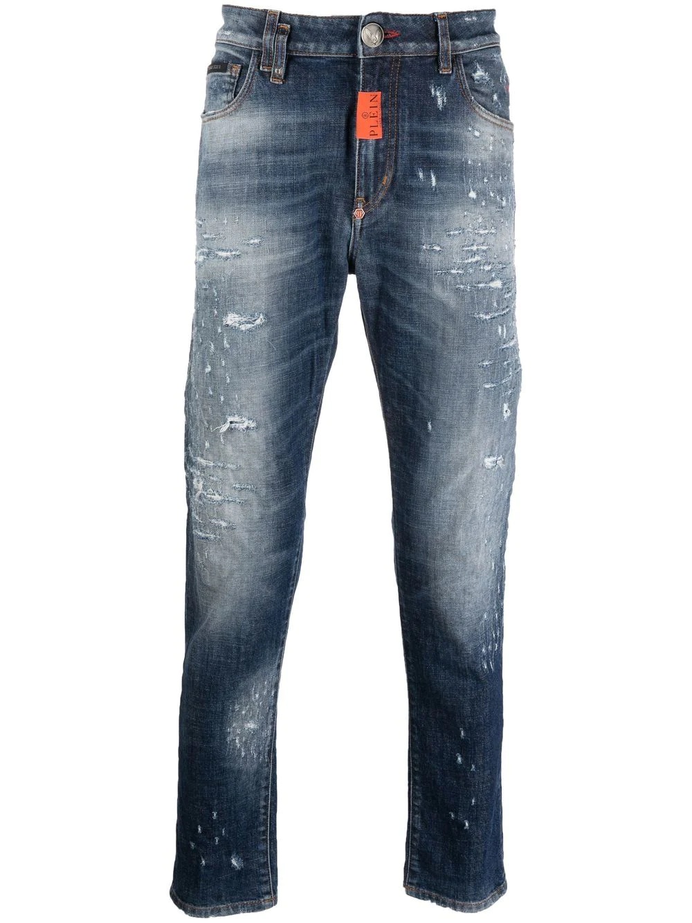 straight-leg denim jeans - 1