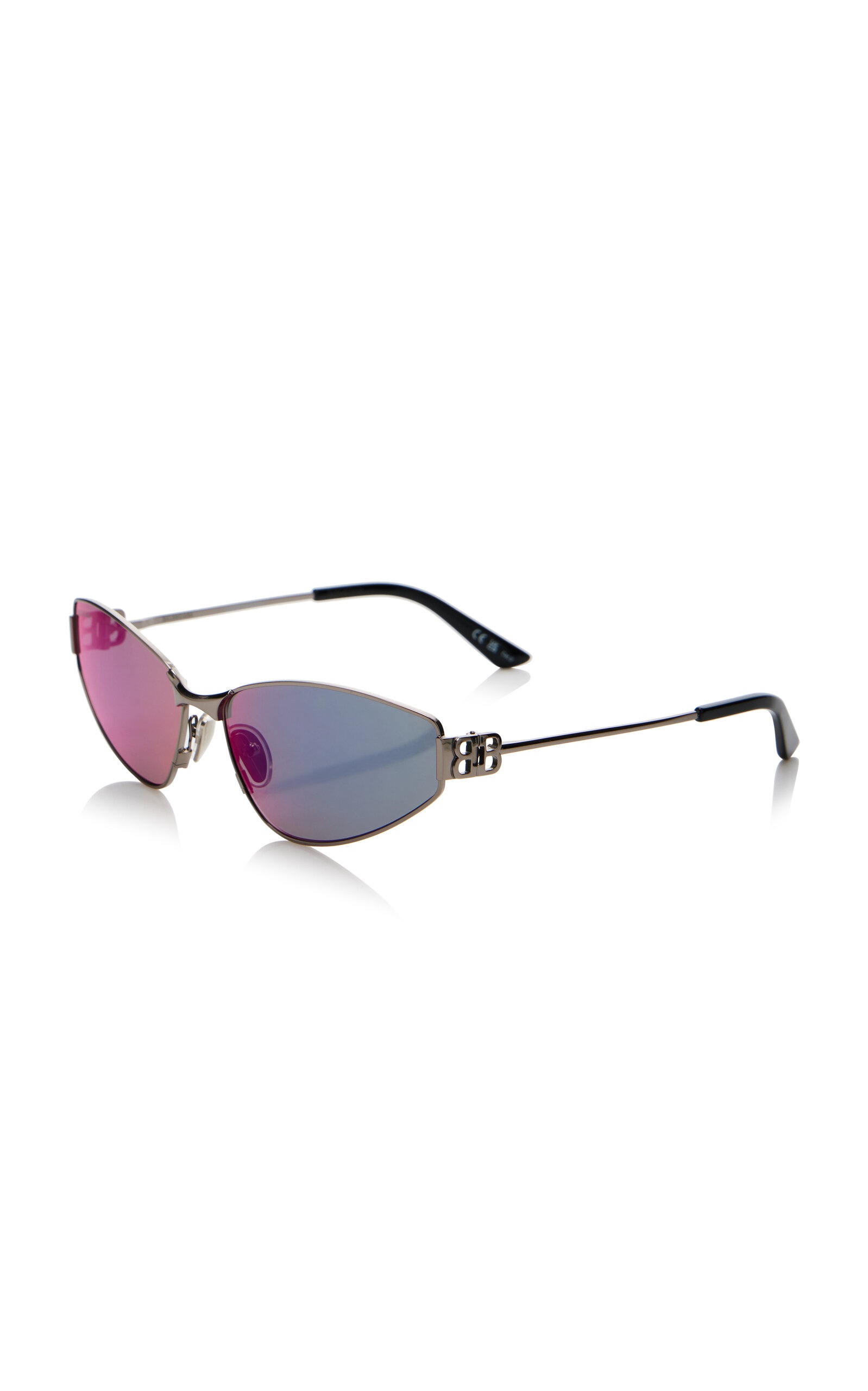 Cat-Eye Metal Sunglasses green - 3