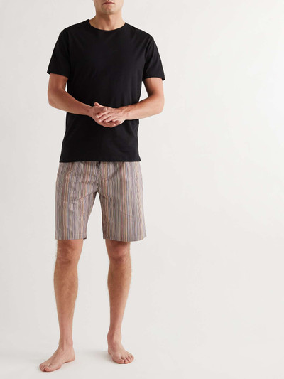 Paul Smith Striped Cotton Drawstring Pyjama Shorts outlook