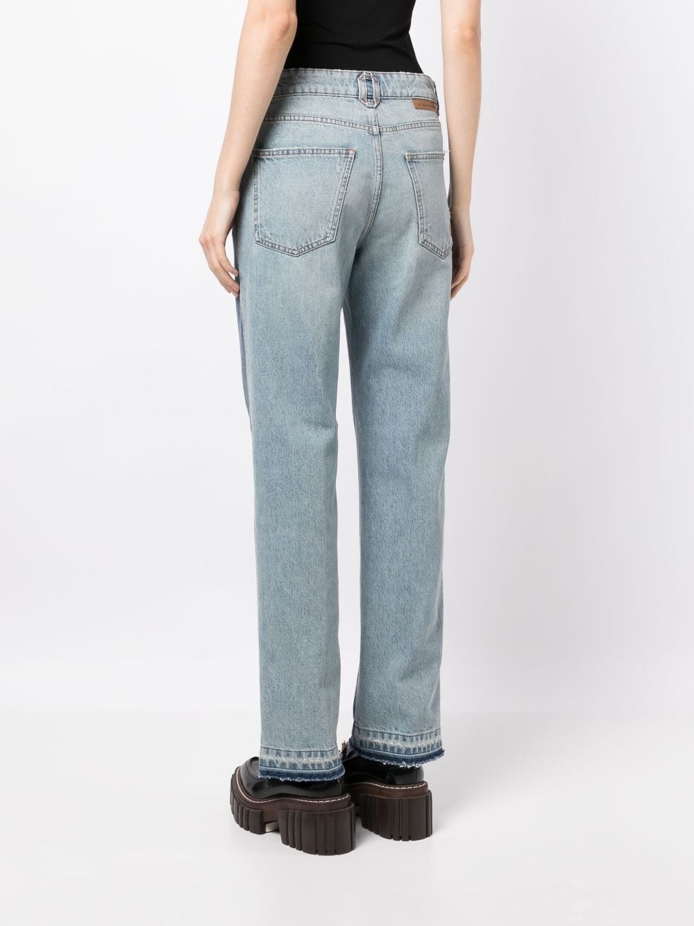mid-rise straight-leg jeans - 4