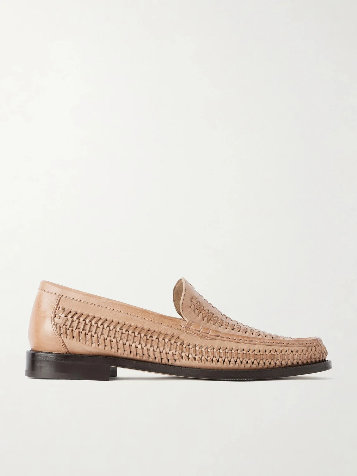 Woven Leather Loafers - 1