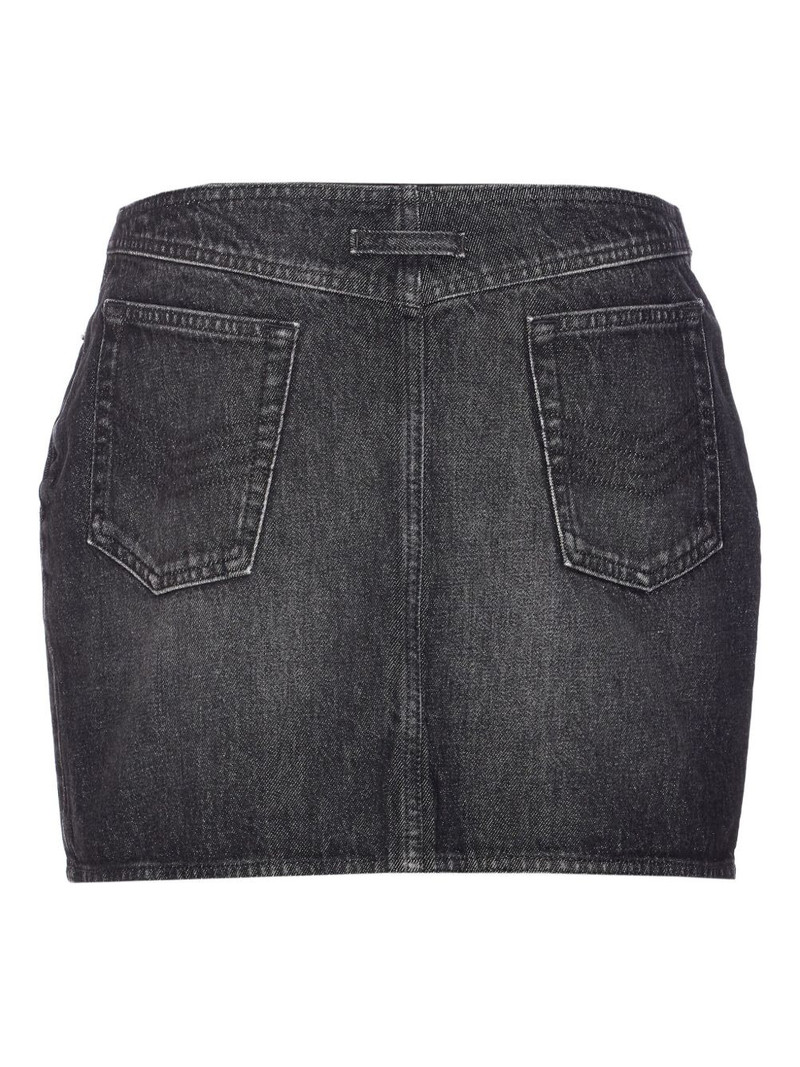 Jean Paul Gaultier zip-front pocket mini skirt outlook