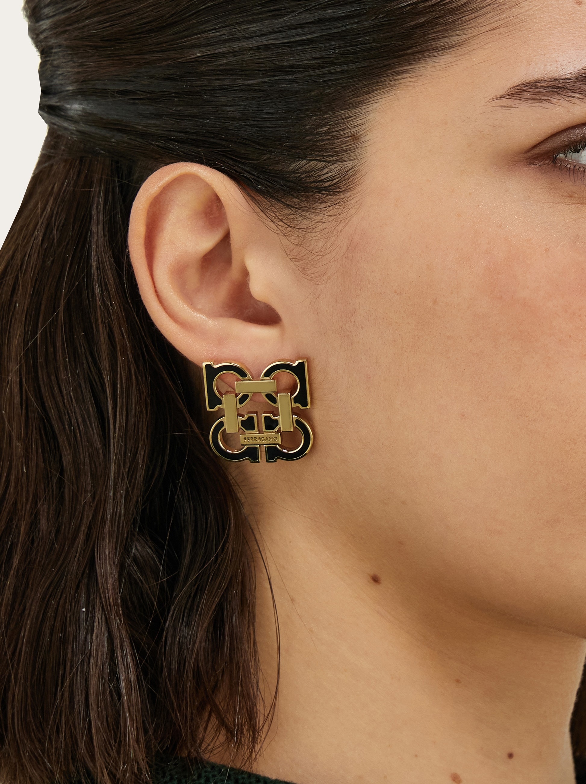 Four Gancini clip on earrings - 4