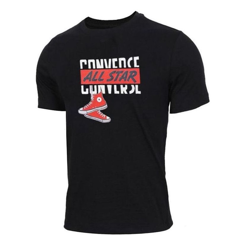 Converse Dangling Chuck Short Sleeve T-Shirt 'Black' 10020532-A01 - 1
