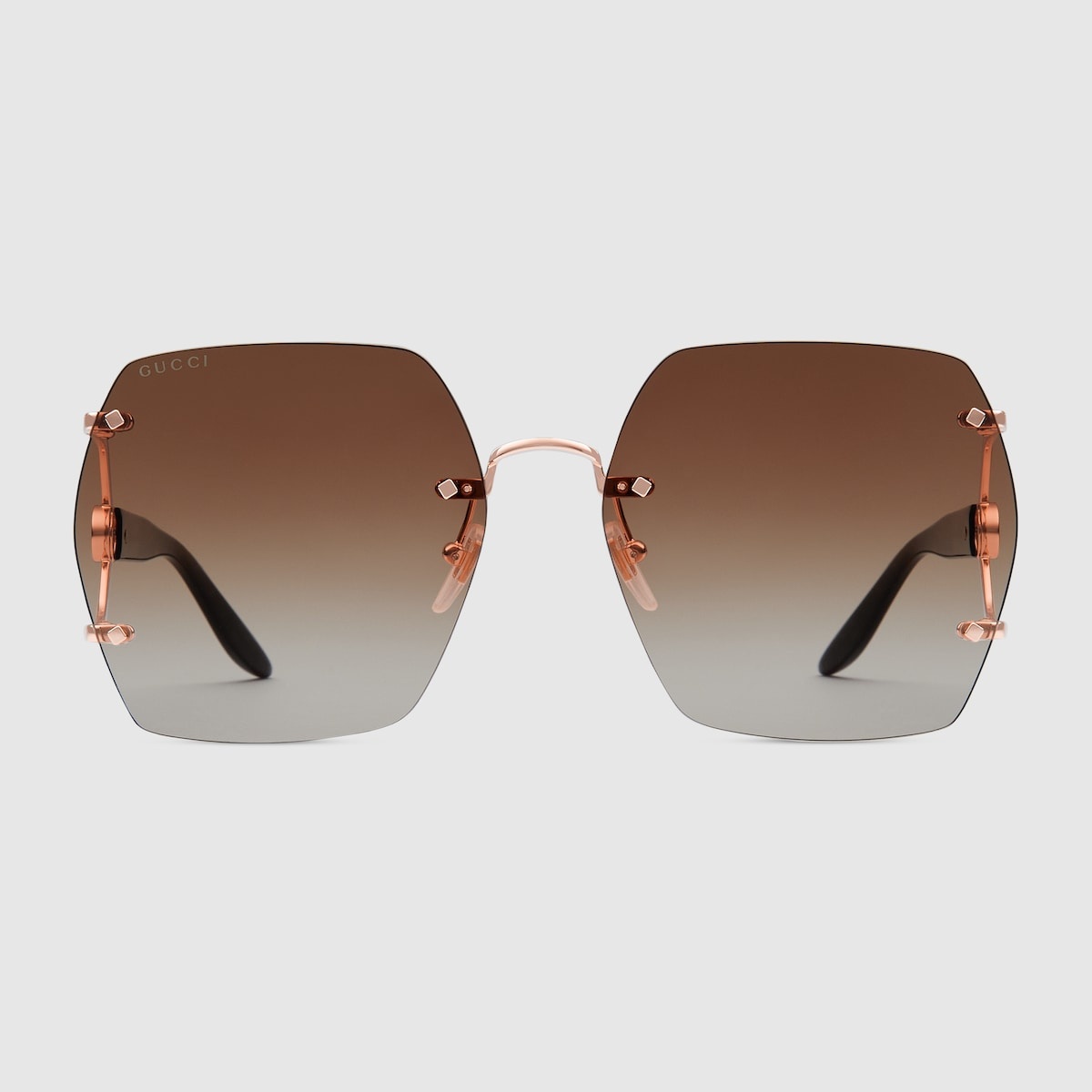 Geometric frame sunglasses - 1