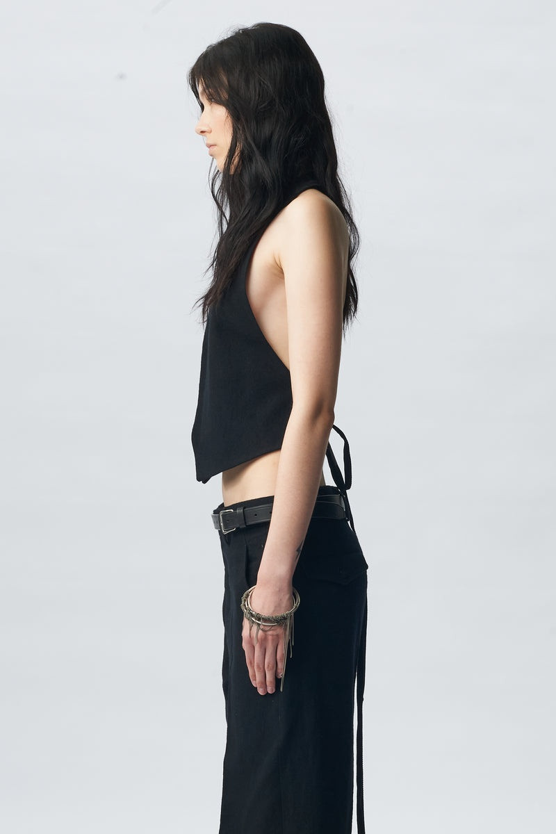 Ann Demeulemeester Marina Micro Waistcoat outlook