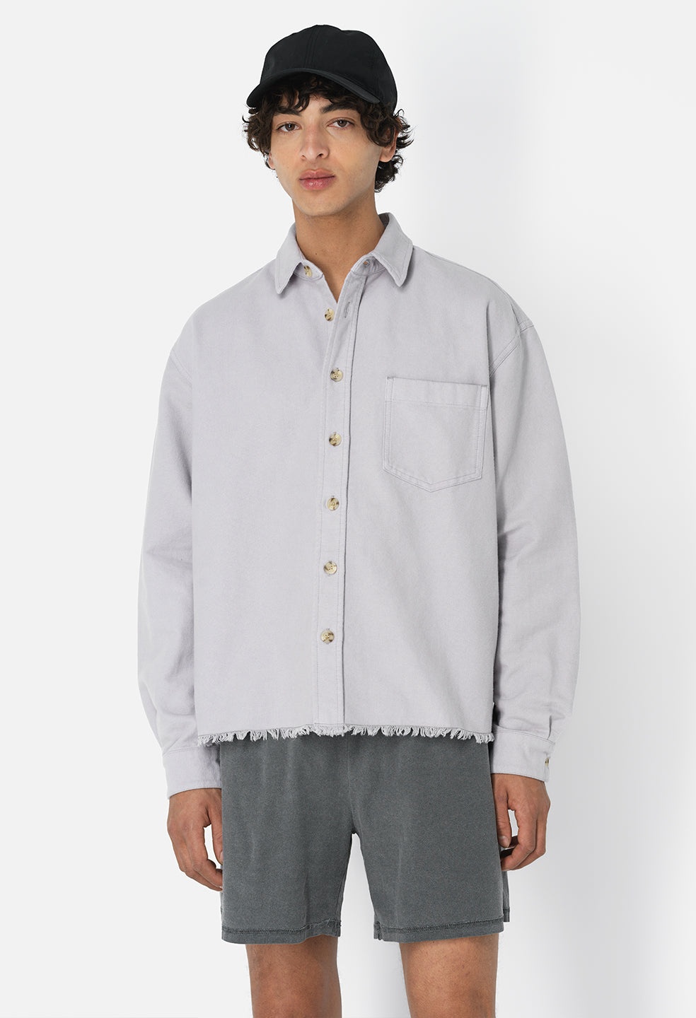 SOLID HEMI OVERSIZED SHIRT - 2