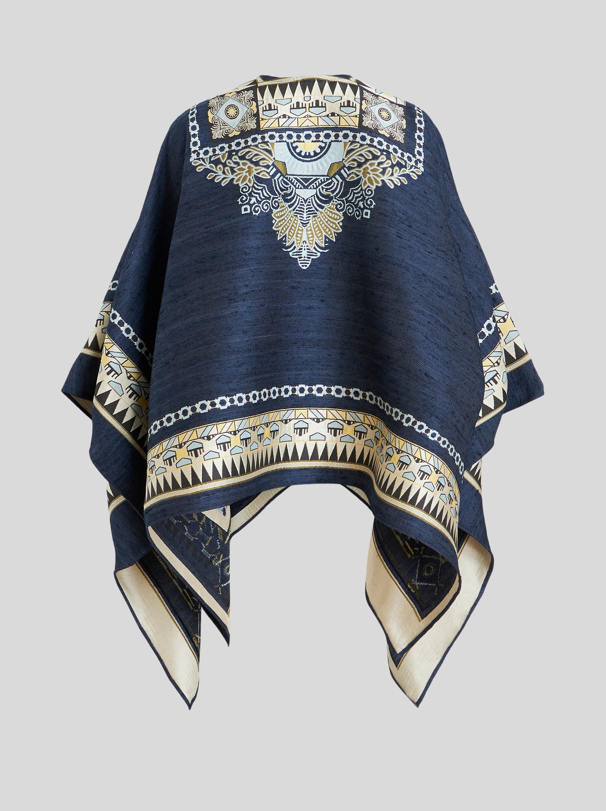 SCARF PRINT CAPE - 2