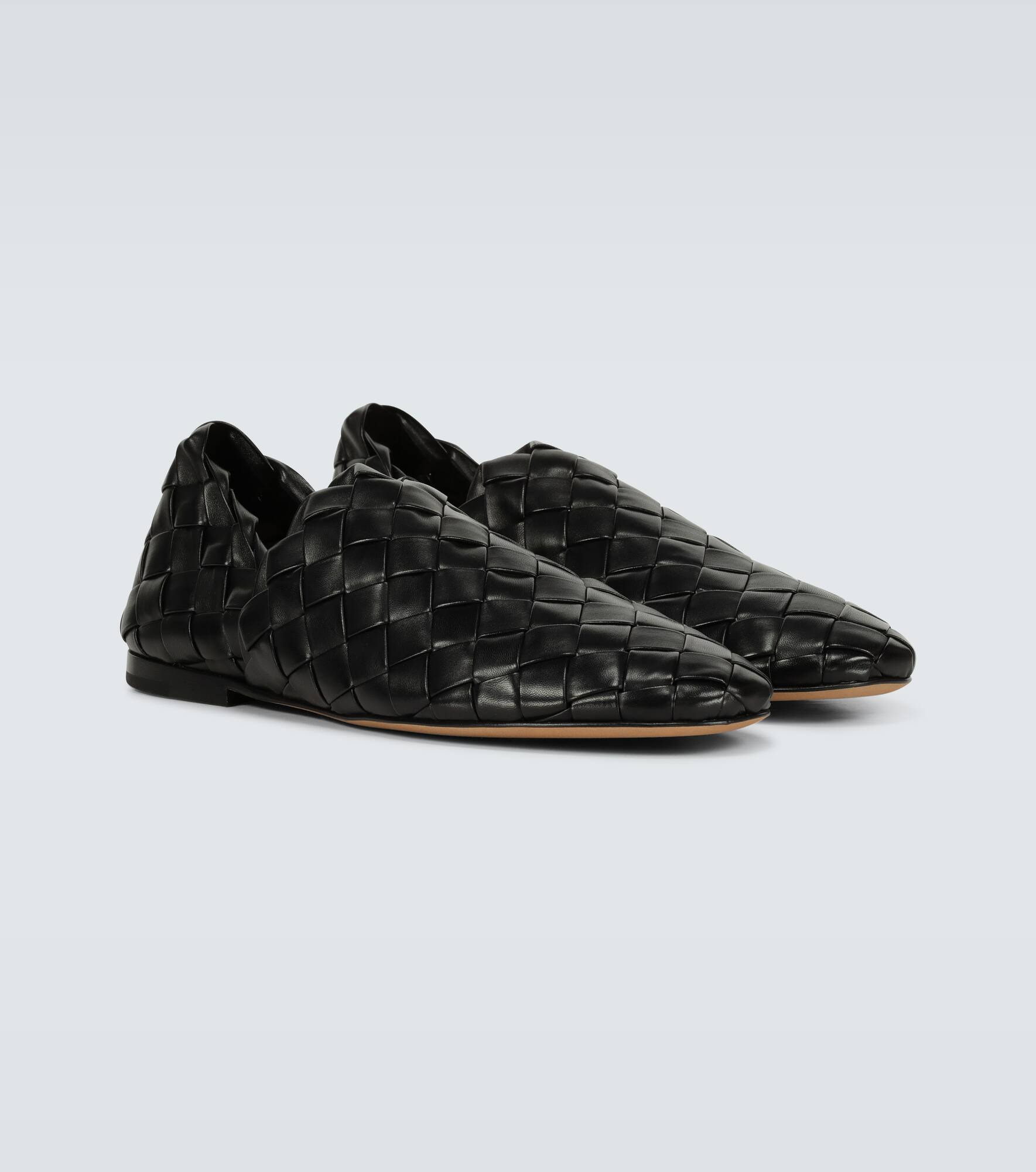 Intreccio leather slippers - 5