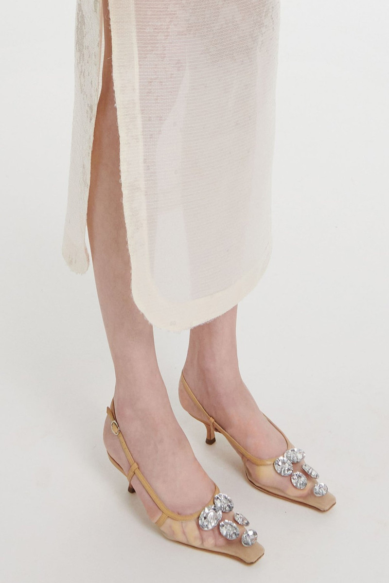 AMANDA KITTEN HEEL CRYSTAL BEIGE CRYSTAL 7