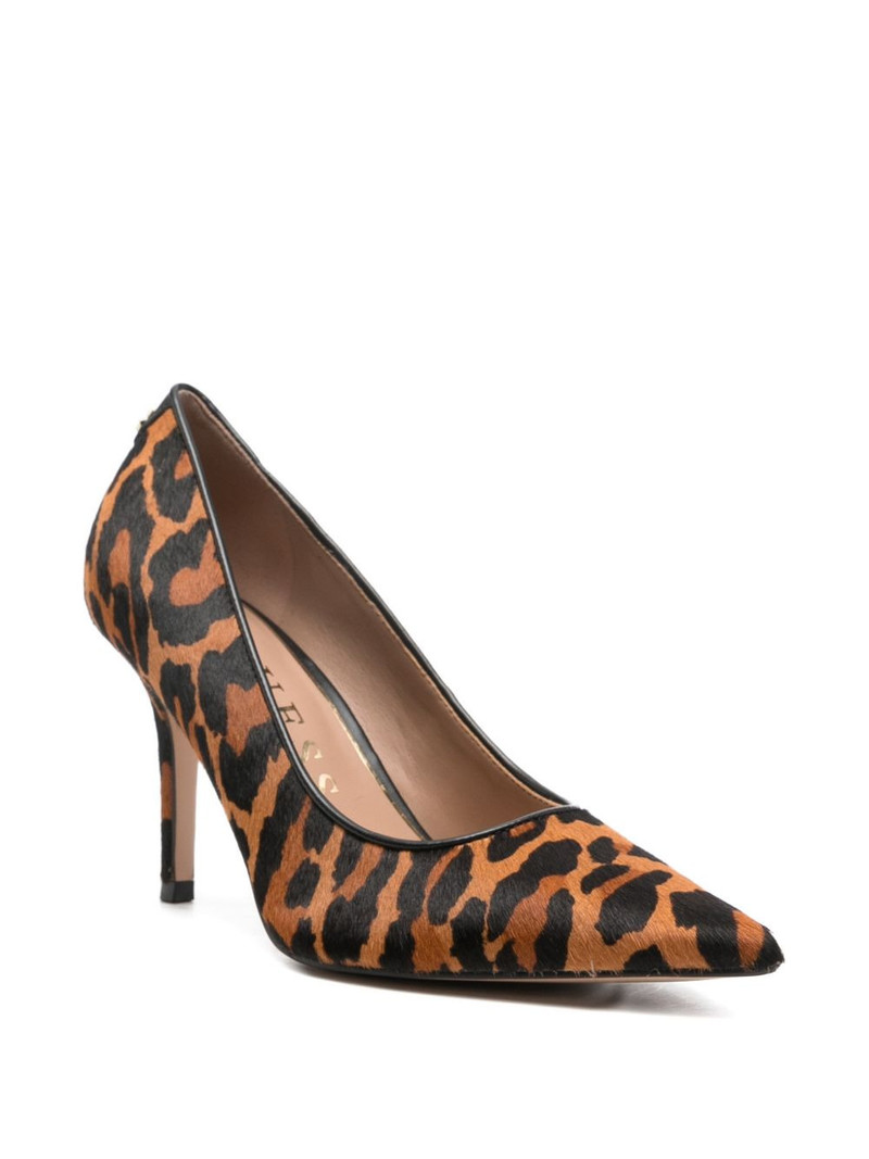 GUESS USA 85mm Decollete Prindy leopard-print pumps outlook