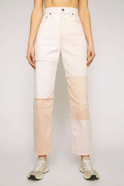 Acne Studios Recrafted tapered-fit jeans dusty pink outlook