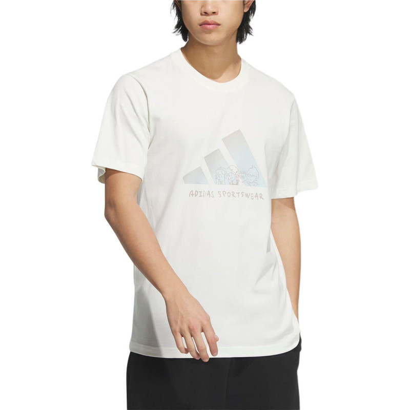 adidas adidas Graphic T-Shirt Asia Sizing 'White' JP4584 outlook