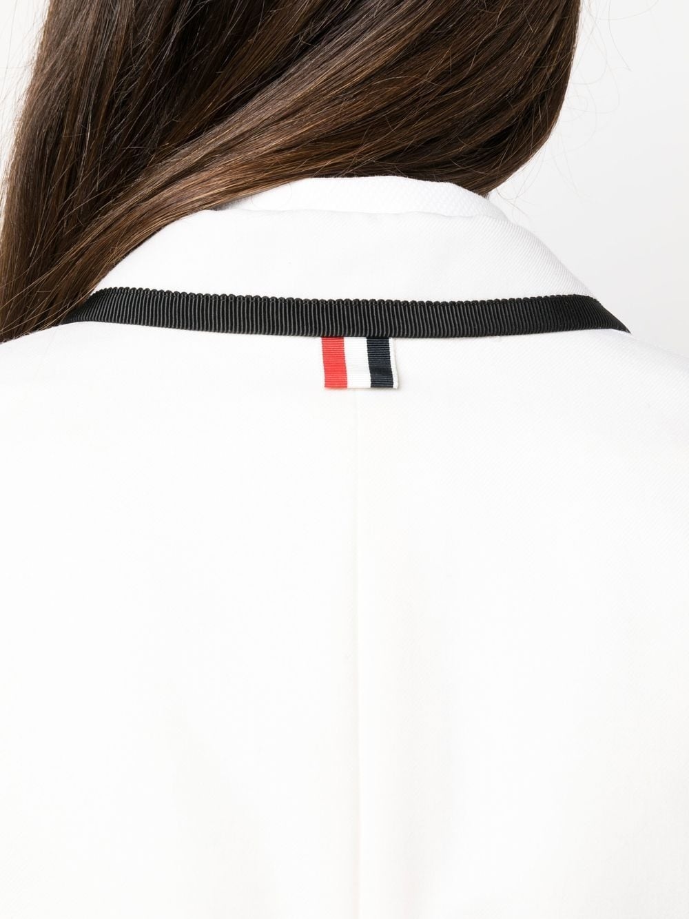 grosgrain ribbon-trim blazer - 5