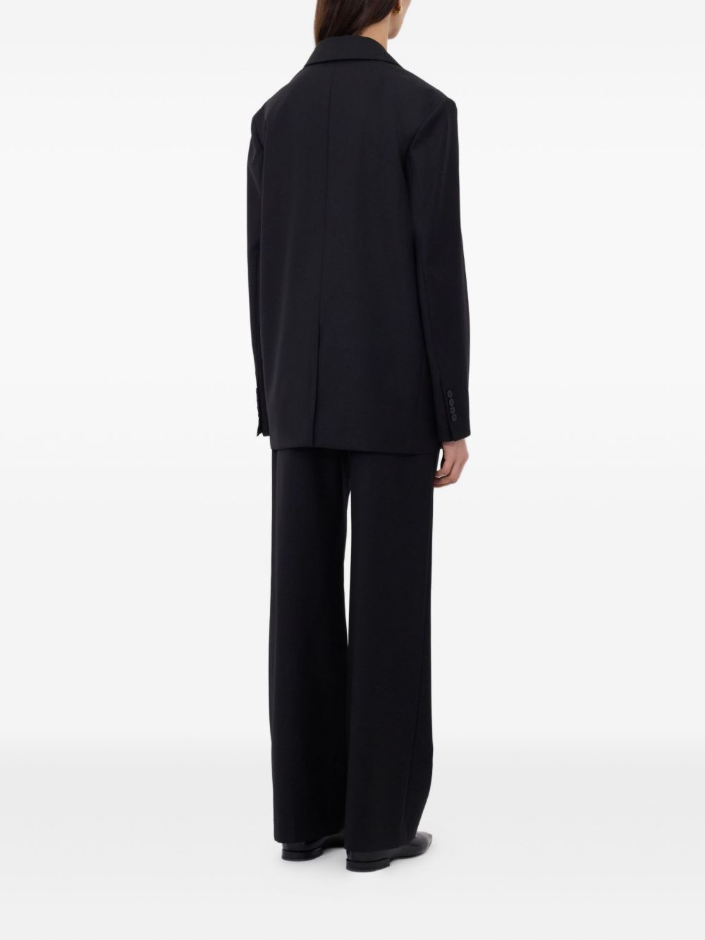 double-breasted notched lapels blazer - 4