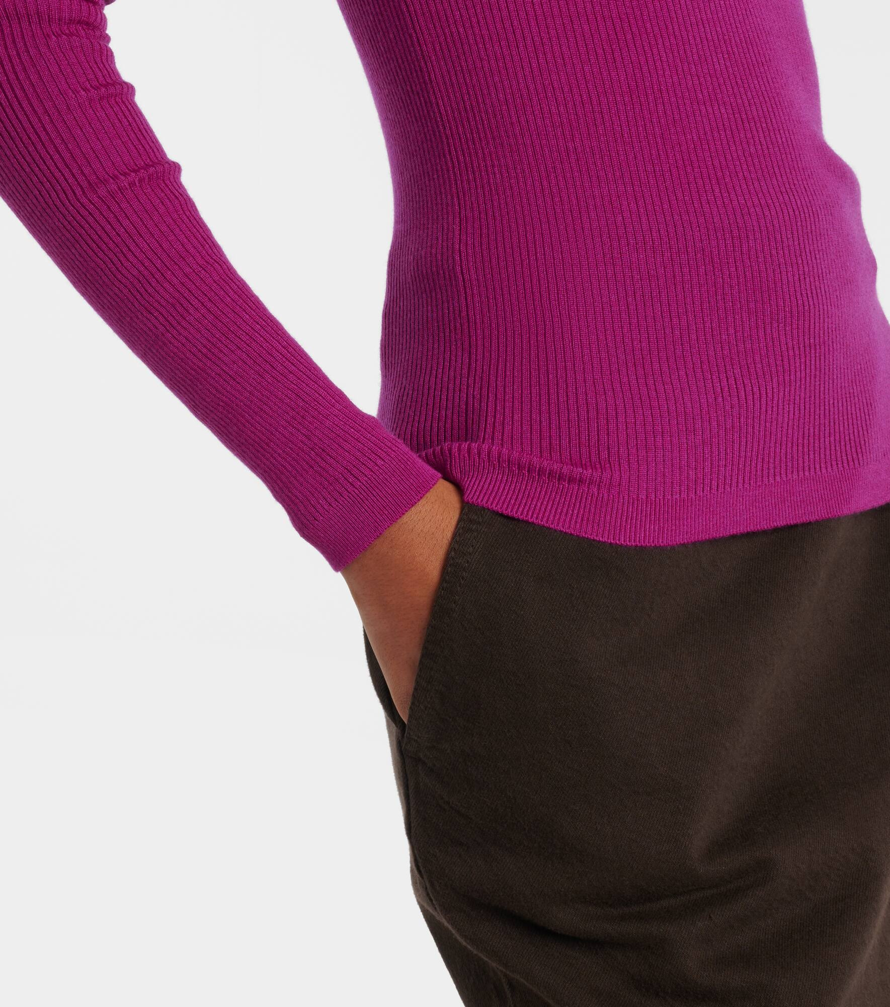 Wool, cashmere, and silk sweater - 5