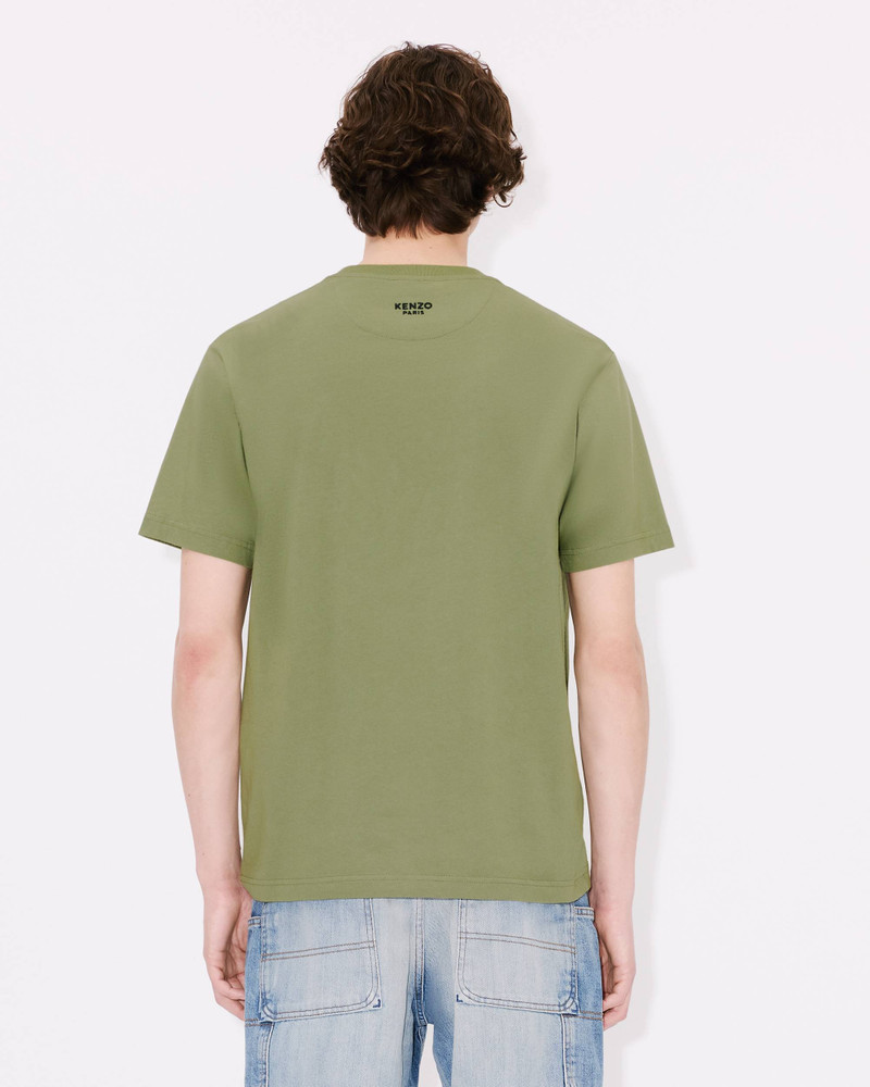 'KENZO Pop' embroidered T-shirt with badge effect in cotton 4