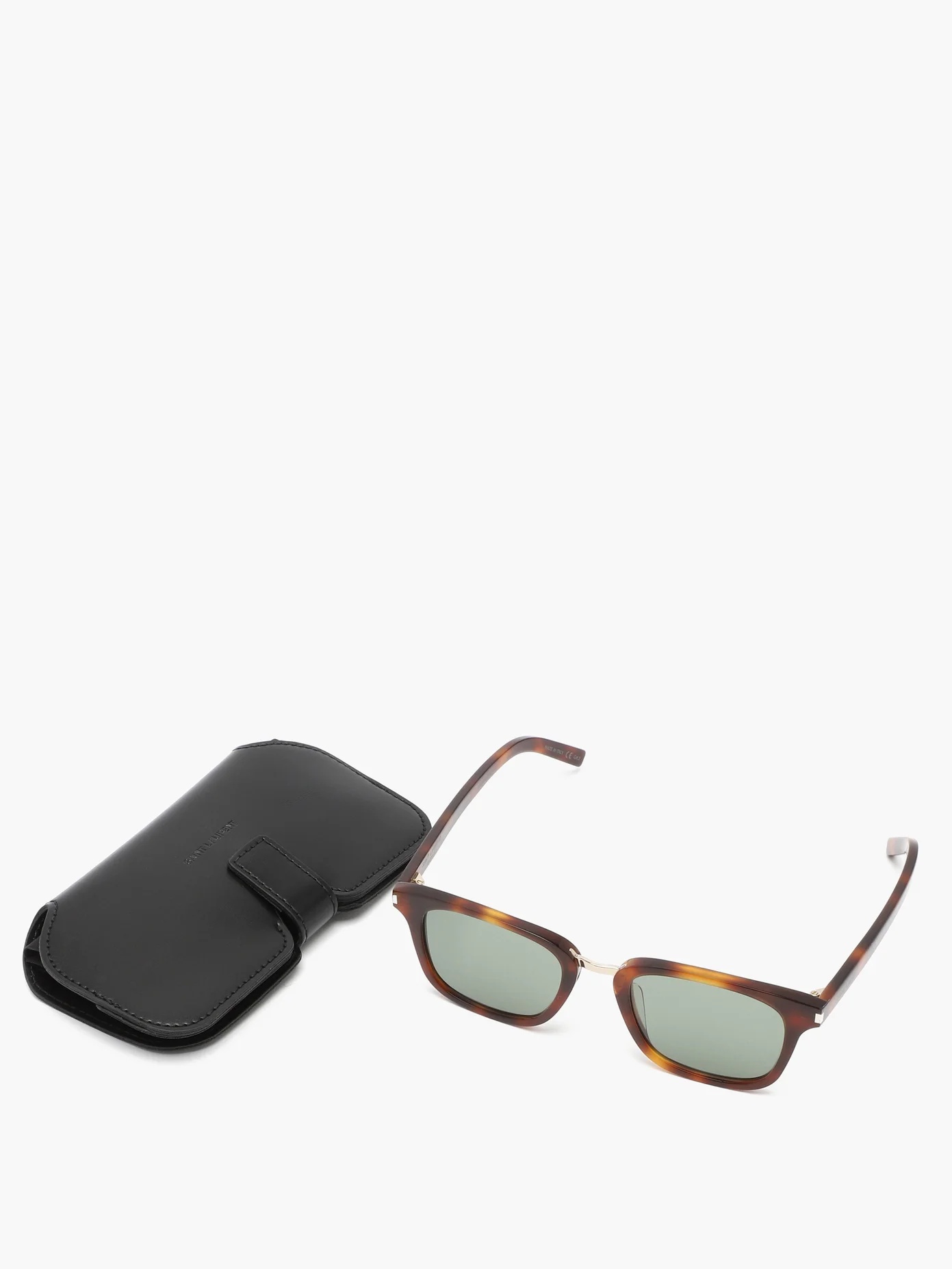 Metal-bridge square acetate sunglasses - 5