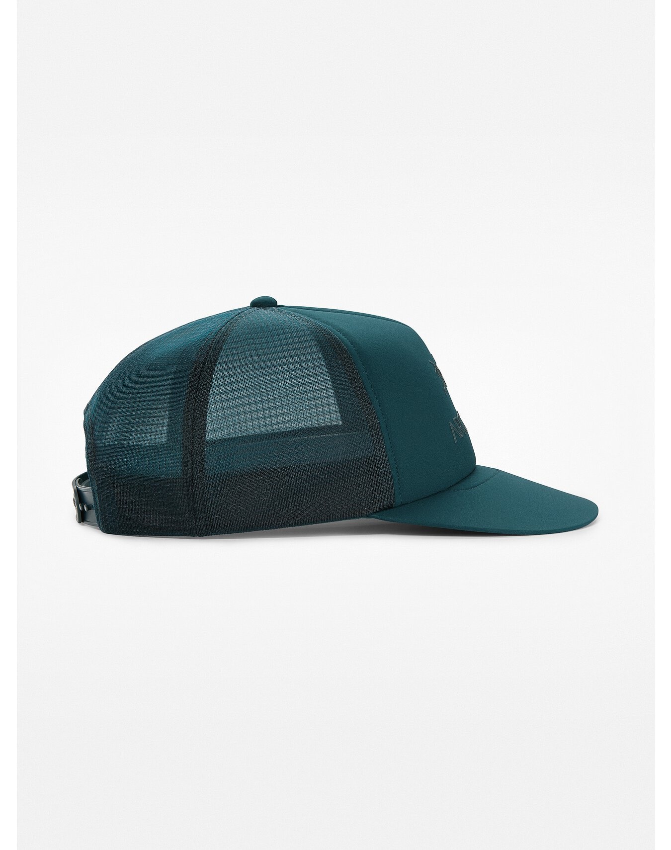 Logo Flat Brim Trucker Hat - 4