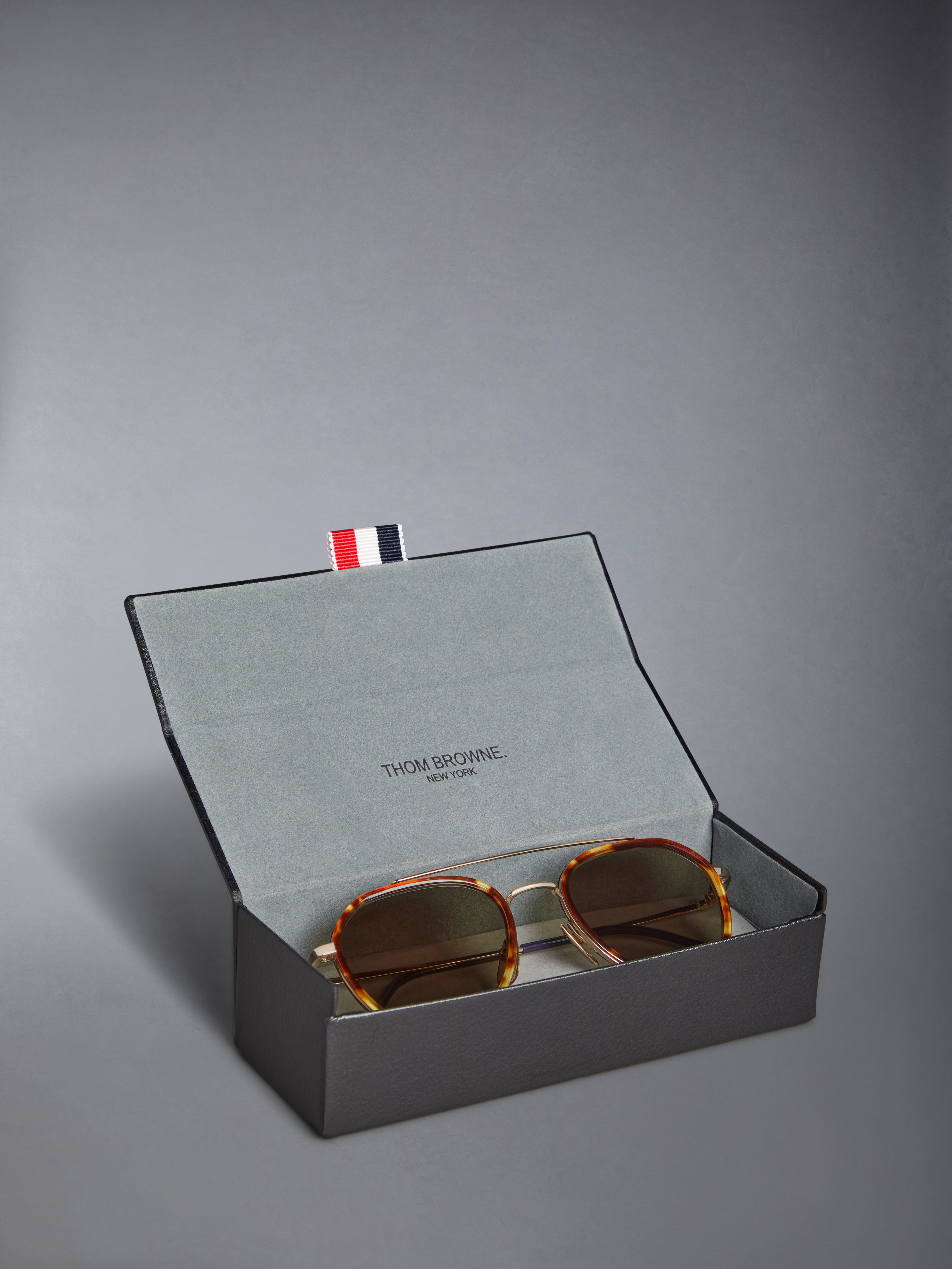 Acetate And Titanium Aviator Sunglasses - 8