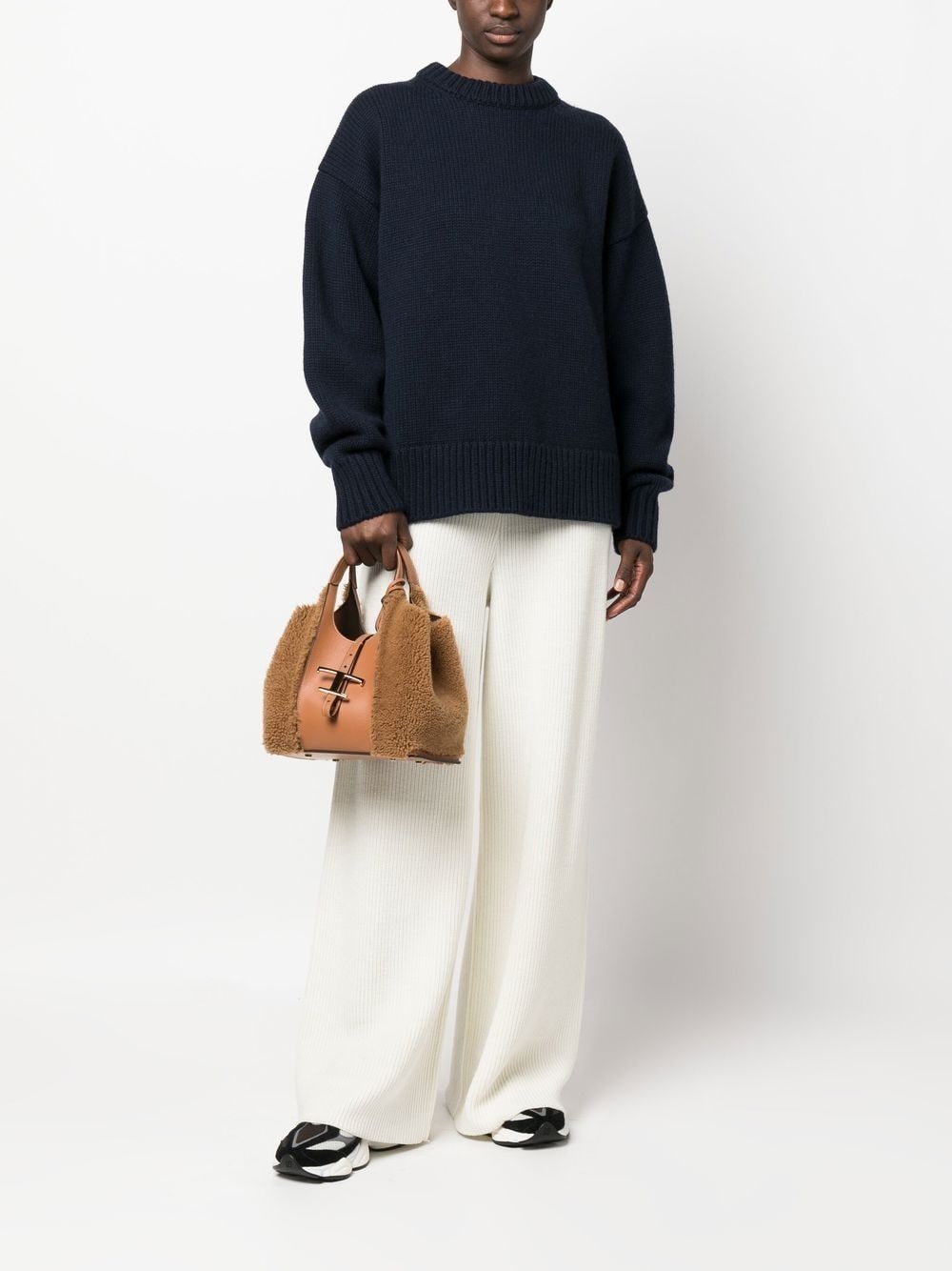 puff-sleeved knit sweater - 2
