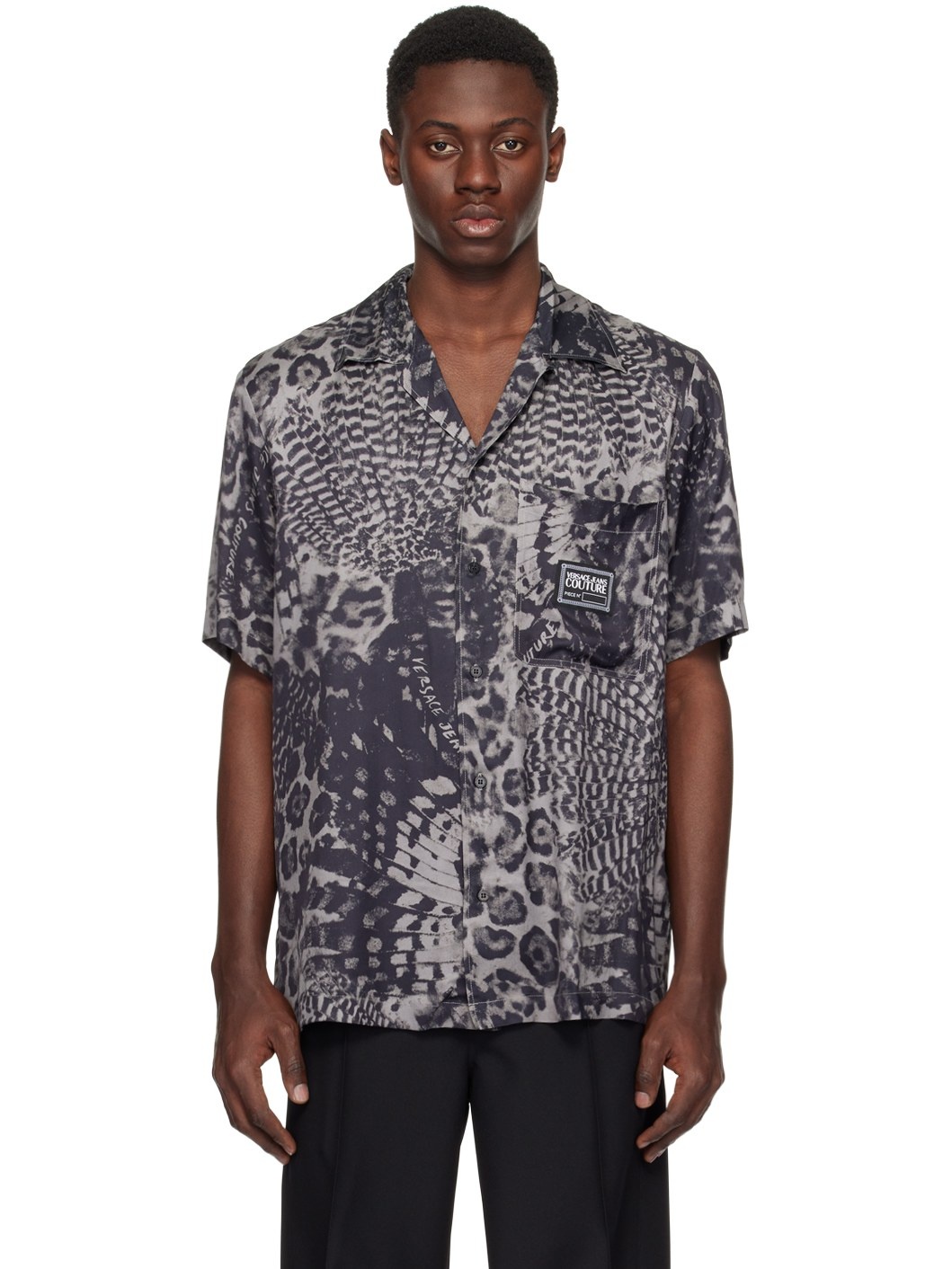 Black & Gray Animalier Shirt - 1