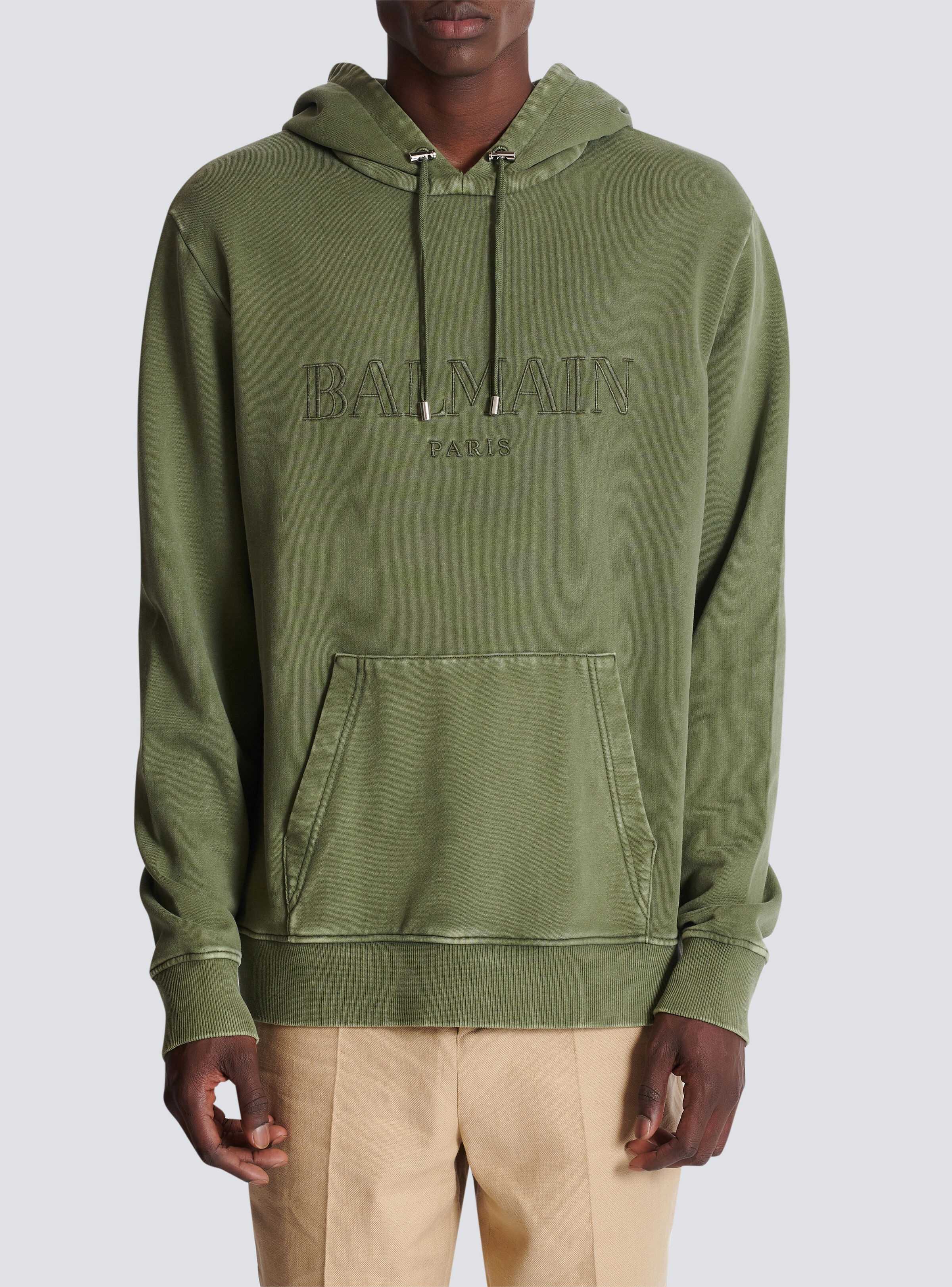 Vintage Balmain embroidered hoodie - 5