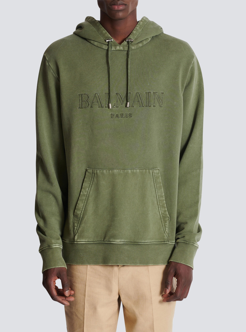 Vintage Balmain embroidered hoodie 5
