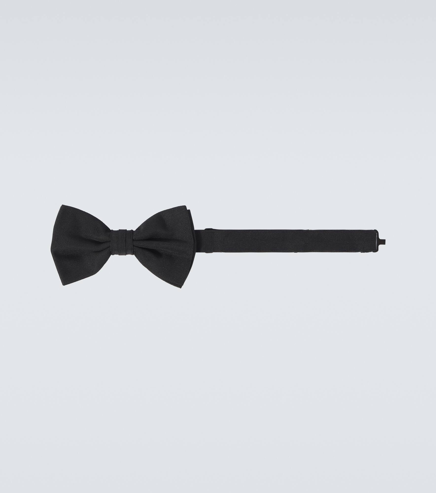 Silk grosgrain bow tie - 3