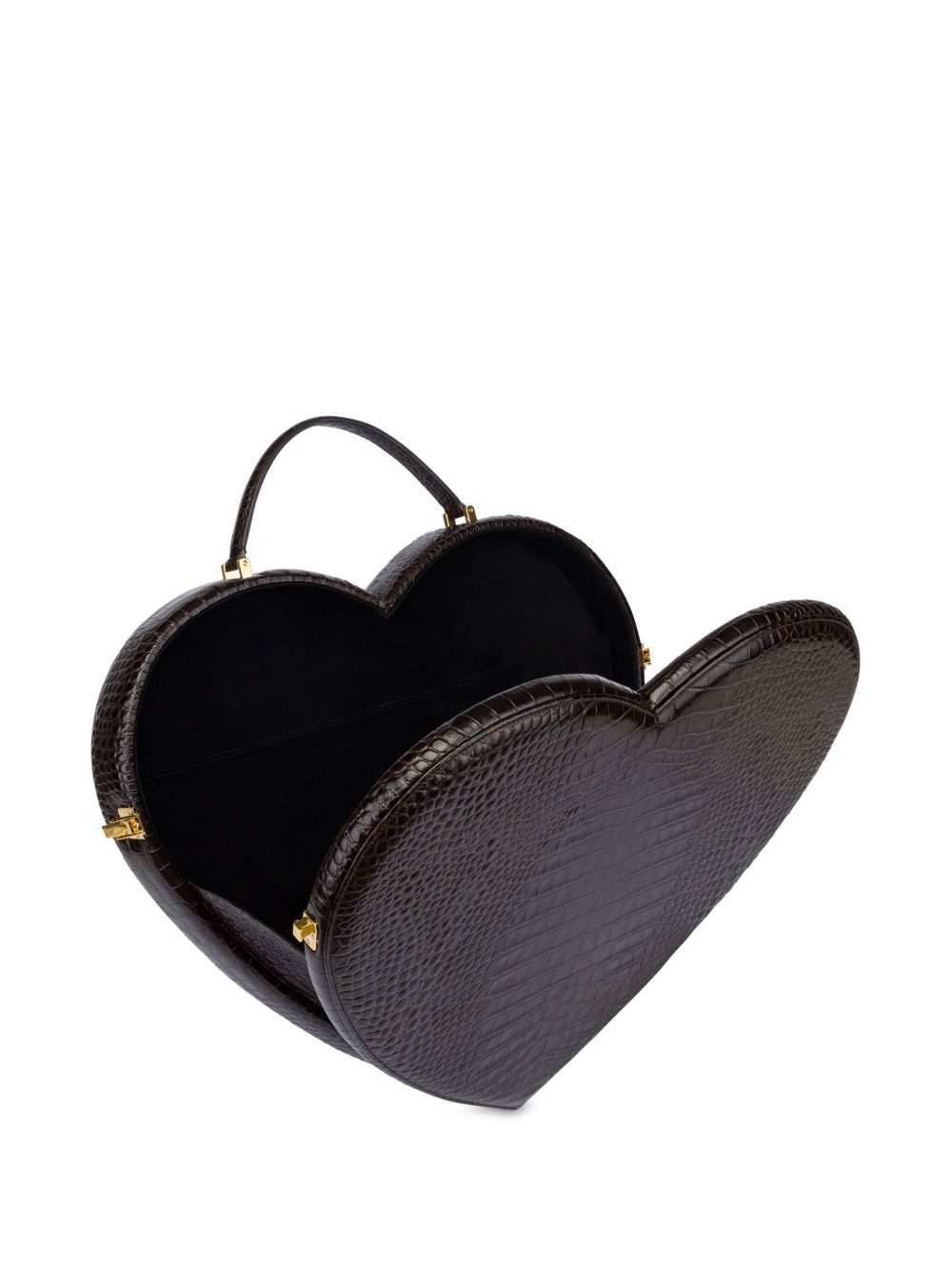 heart-shape leather tote bag - 3