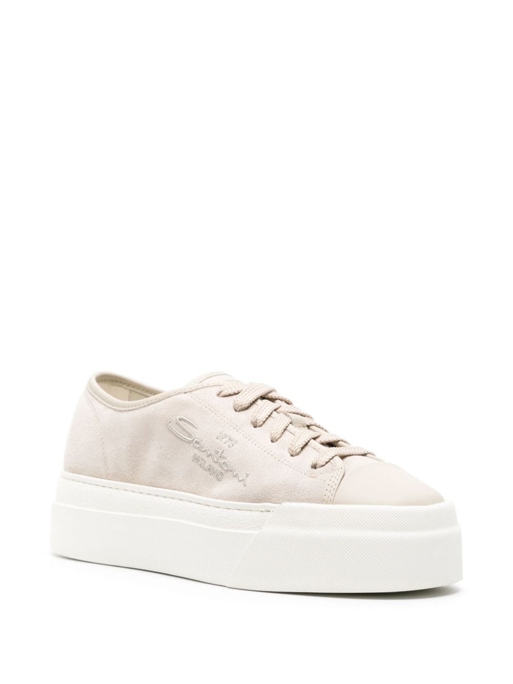 suede flatform sneakers - 2