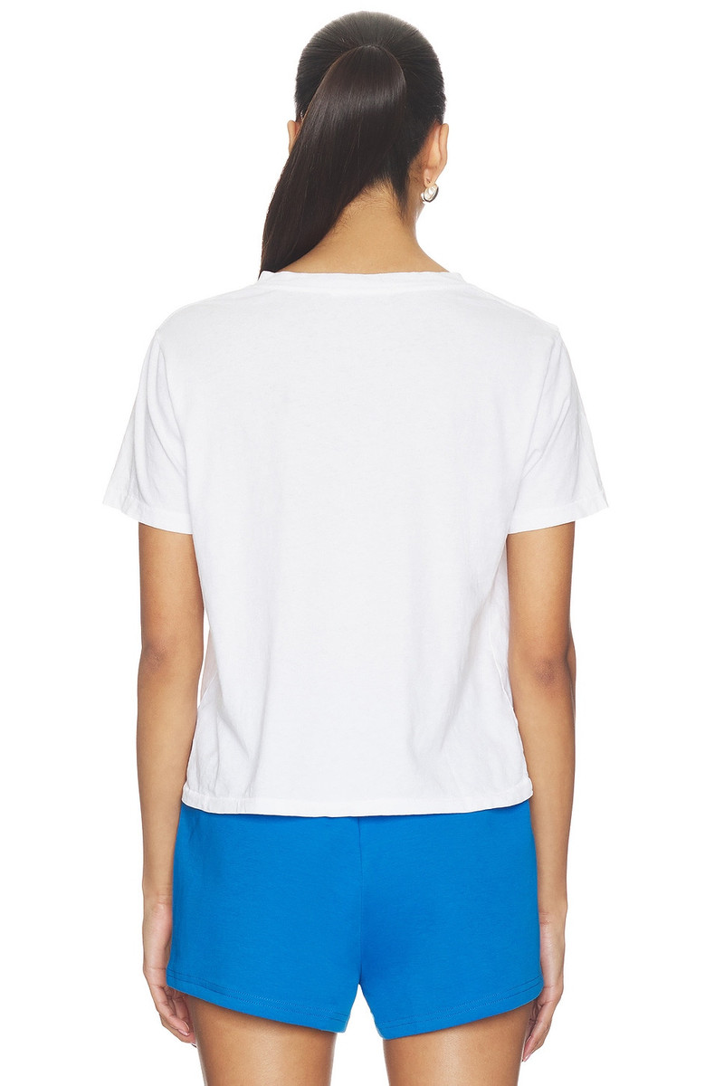 perfectwhitetee Crispy Cotton V Neck Tee outlook