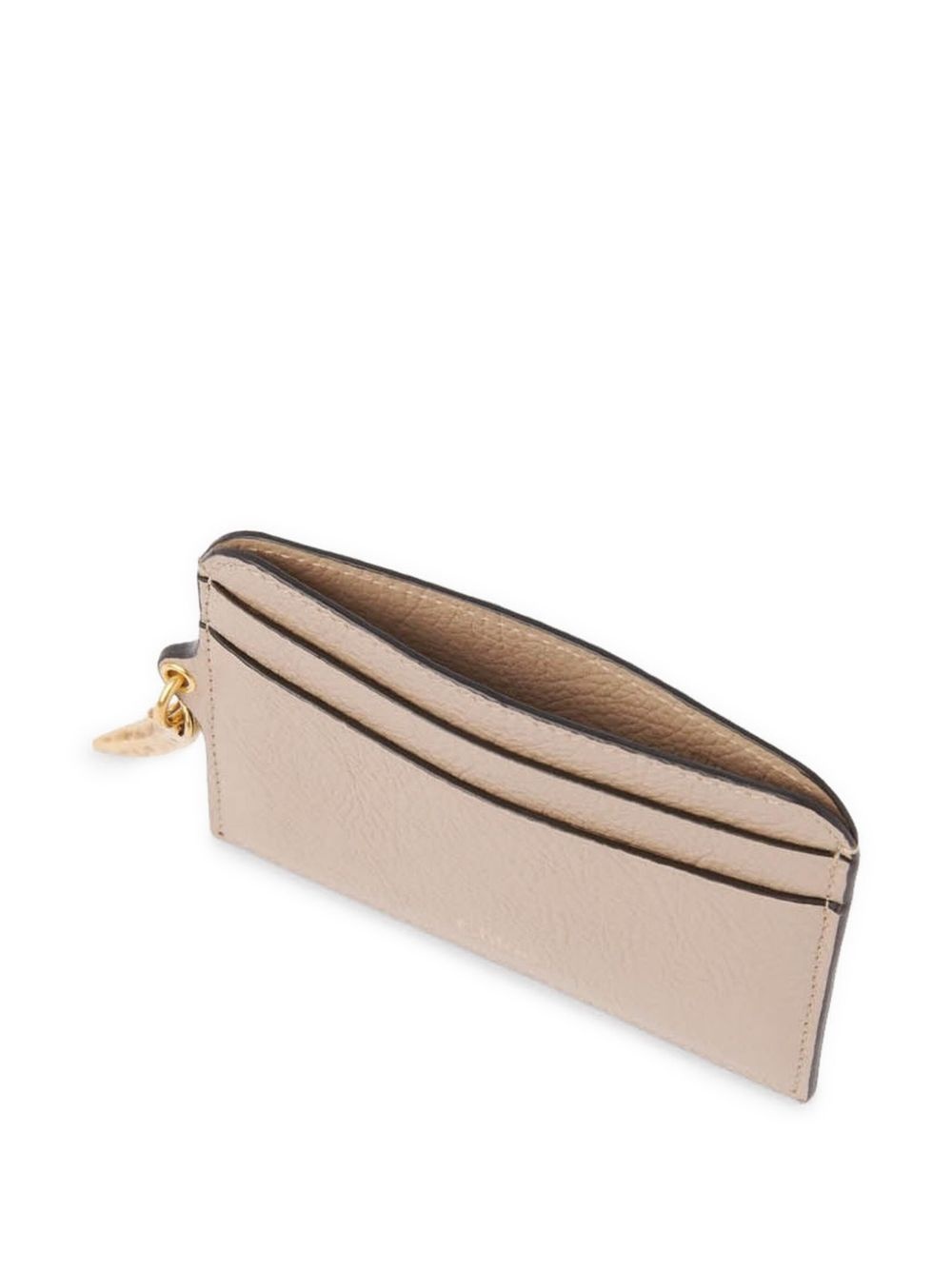 【CHLOE】BANANA CARD WALLET Chloé Banana Card Holder In Grained Leather in Black | Chloé TM