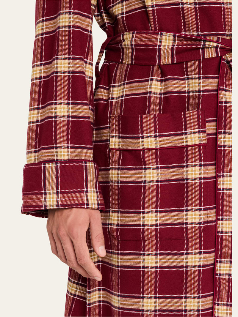 Derek Rose Men's Kelburn 48 Flannel Robe outlook