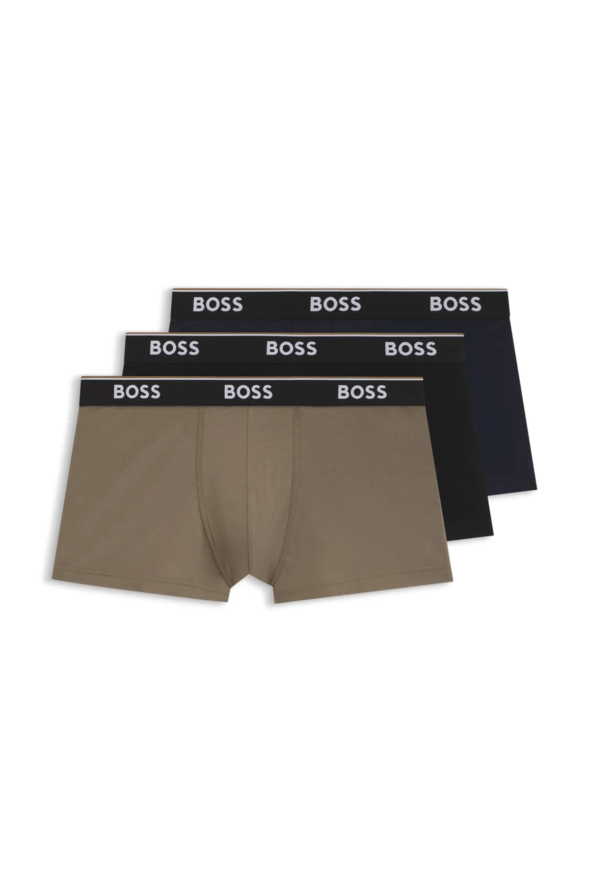 THREE-PACK STRETCH-COTTON TRUNKS - 1