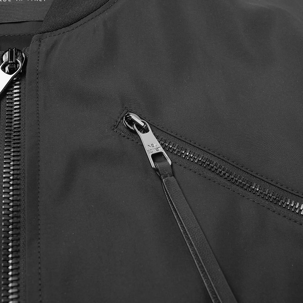 Neil Barrett Tonal Multi Zip Nylon Bomber Jacket - 4