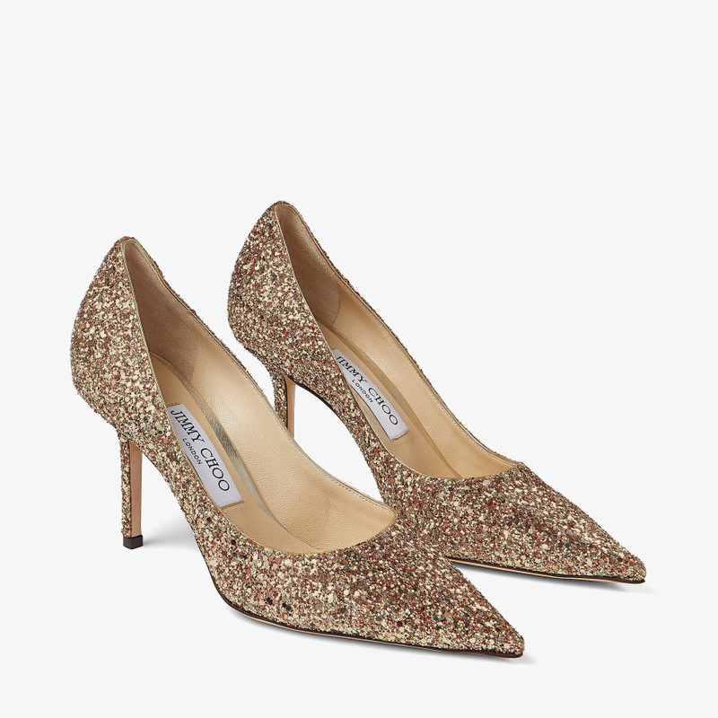 JIMMY CHOO Love 85
Gold Coarse Glitter Fabric Pump outlook