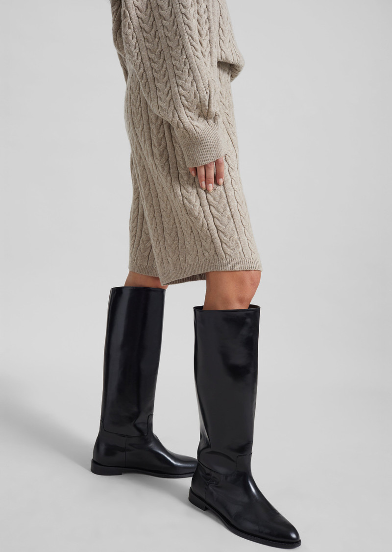 Karmoy Cable Knit Shorts - Beige 6